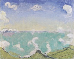 Landscape At Caux With Increasing Clouds — Ferdinand Hodler
