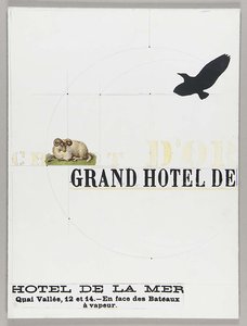 Untitled (hotel Advertisement, Hotel De La Mer, Quai Vallee, 12 Et 14) — Joseph Cornell