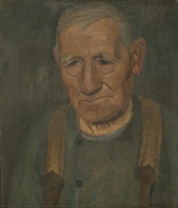 Half-length Portrait Of An Old Farmer — Paula Modersohn-becker, Expressionism