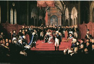 Coronation Of Carl Xiv Johan Of Norway And Sweden In Nidaros Cathedral 1818 — Jacob Munch