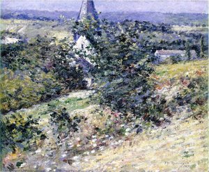 Old Church At Giverny — Theodore Robinson