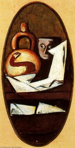 Still Life With Mexican Figure — Max Beckmann
