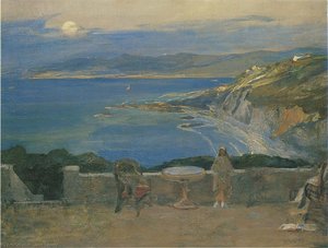 The Rising Moon, Tangier Bay — Sir John Lavery