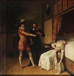 Gabrielle D'estrées Évanouie En Présence D'henri Iv Menaçant Et De Sully — Fransoa Andre Vinsan