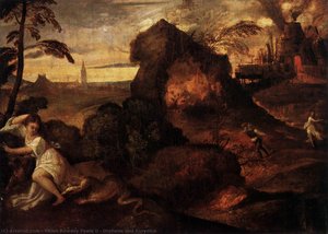 Orpheus And Eurydice — Titian Ramsay Peale Ii, High Renaissance