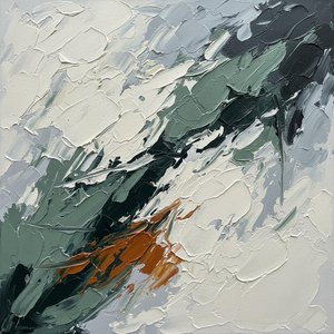 Fragmented Momentum: A Singular Study In Sculptural Impasto And Burnt Ochre Tension — Christian Noiret, Abstract Expressionism