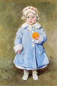 Child With Ann Orange — Julius Garibaldi Melchers