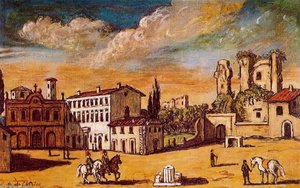 Landscape With A Town — Giorgio De Chirico, Metaphysical Art