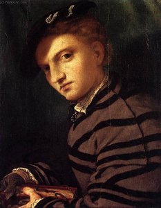 Young Man In A Striped Coat — Lorenzo Lotto, High Renaissance