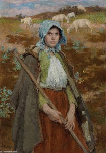 The Goatherd — Julius Garibaldi Melchers