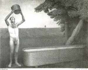 Sultry Night — Grant Wood