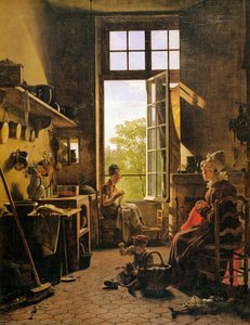 Interior Of A Kitchen (detail) — Michel Martin Drolling, Neoclassical Art