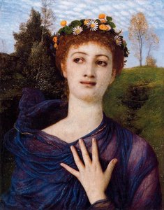 Flore (jeune Fille À La Couronne De Fleurs) — Arnold Böcklin