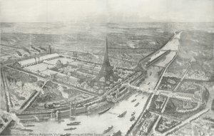 Drawing Of Eiffel Tower — Deroy Auguste Victor