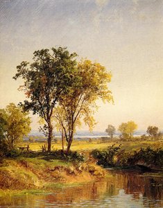 The Pond In Springtime — Jasper Francis Cropsey