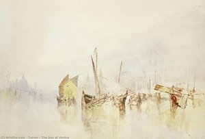 The Sun Of Venice — J.m.w. Turner, Romanticism