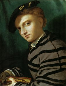 Portrait Of A Young Man With A Book — Lorenzo Lotto