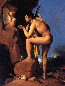 Oedipus And The Sphinx — Jean-auguste-dominique Ingres, Neoclassical Style