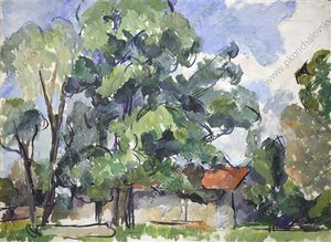 At The Barn — Pyotr Konchalovsky