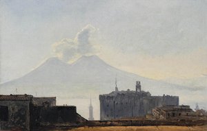View Of Naples With Vesuvius — Louis Léopold Robert