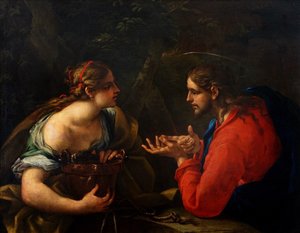 Christ And The Samaritan Woman. — Карло Маратти