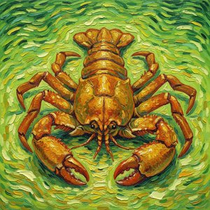 The Amber Pulse: A Study In Swirling Ochre And Verdant Motion — Marc Duvallier