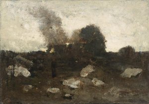 Landscape At Daybreak — Одилон Редон, Post-impressionism