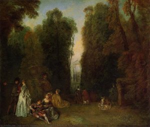 View Through the Trees in the Park of Pierre Crozat