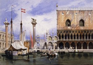 The Piazzetta Di San Marco — Carl (friedrich Heinrich) Werner