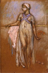 The Greek Slave Girl (or Variations In Violet And Rose) — James Abbott Mcneill Whistler, Aesthetic Impressionism