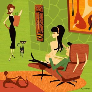 While The Cats Away — Josh Agle (shag), Pop Surrealism