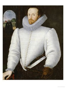 Peake Portrait Of A Gentleman Traditionally Identified As Sir Walter Raleigh — Robert Peake The Elder