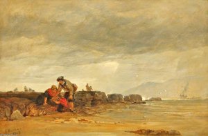 Shrimpers, South Coast Of Wales — Edward Duncan, Romanticism