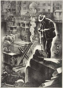 Birth Of A Skyscraper — Louis Lozowick