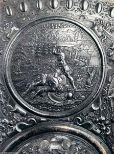 Shield For Francesco I De' Medici (detail) (11) — Benvenuto Cellini, Renaissance Metalwork
