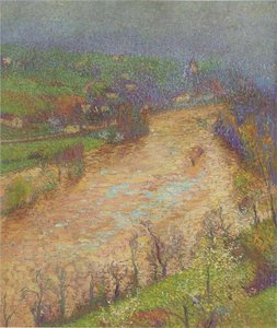 Le Lot En Crue — Henri Jean Guillaume Martin