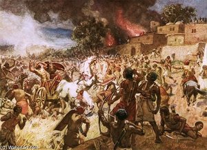 The Death Of King Josiah At Megiddo — William Brassey Hole