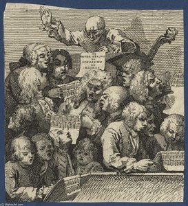 The Chorus — William Hogarth, Baroque Rococo