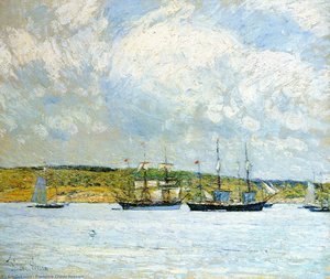 A Parade Of Boats — Frederick Childe Hassam