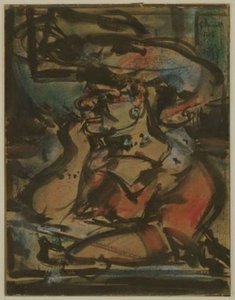 Woman At A Table (the Procuress) — Georges Rouault, Fauvism