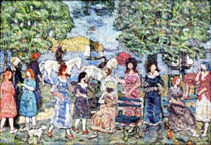 Landscape With Figures — Maurice Brazil Prendergast, Post-impressionism