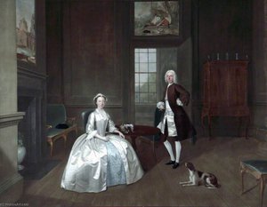 Mr (1703–1745), And Mrs William Atherton — Arthur William Devis, Neoclassicism