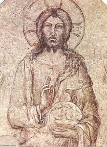 Saviour Blessing (detail) Übersetzung — Simone Martini