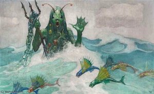 Sea Monster — N.c. Wyeth