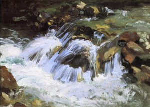 A Mountain Stream, Tyrol — John Singer Sargent, Impressionist Style