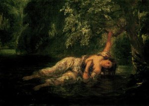 La Muerte De Ofelia — Eugène Delacroix