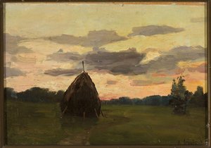 Landscape With A Haystack — Isaak Ilyich Levitan