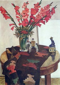 Gladioli With Rowan — Aleksandr Deyneka