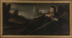 Saint Gertrude The Great — Gregorio Vásquez De Arce Y Ceballos