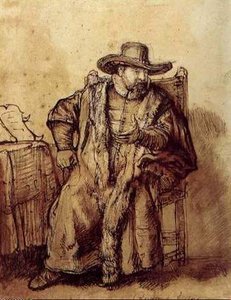 Le Predicateur Menonite Cornelis, Louvre — Рембрант, Dutch Golden Age
